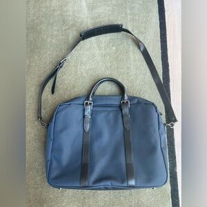 Stuart and Lau Gen 1 “The Cary” Briefcase Single in Navy and Black ($375 retail)